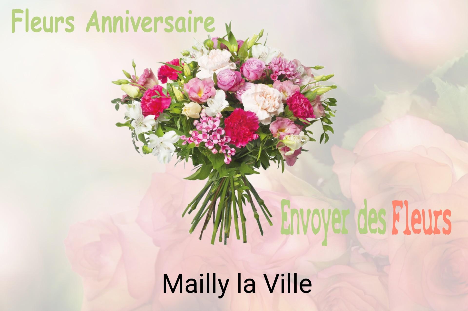 Bouquet de fleurs d’anniversaire livré à Mailly-la-Ville