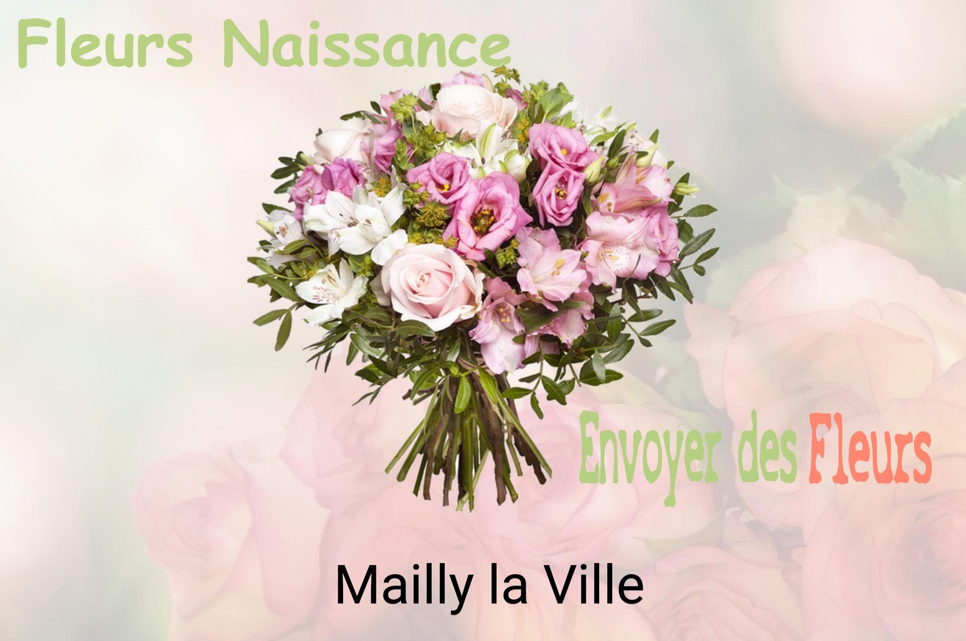Bouquet de fleurs de naissance livré à Mailly-la-Ville