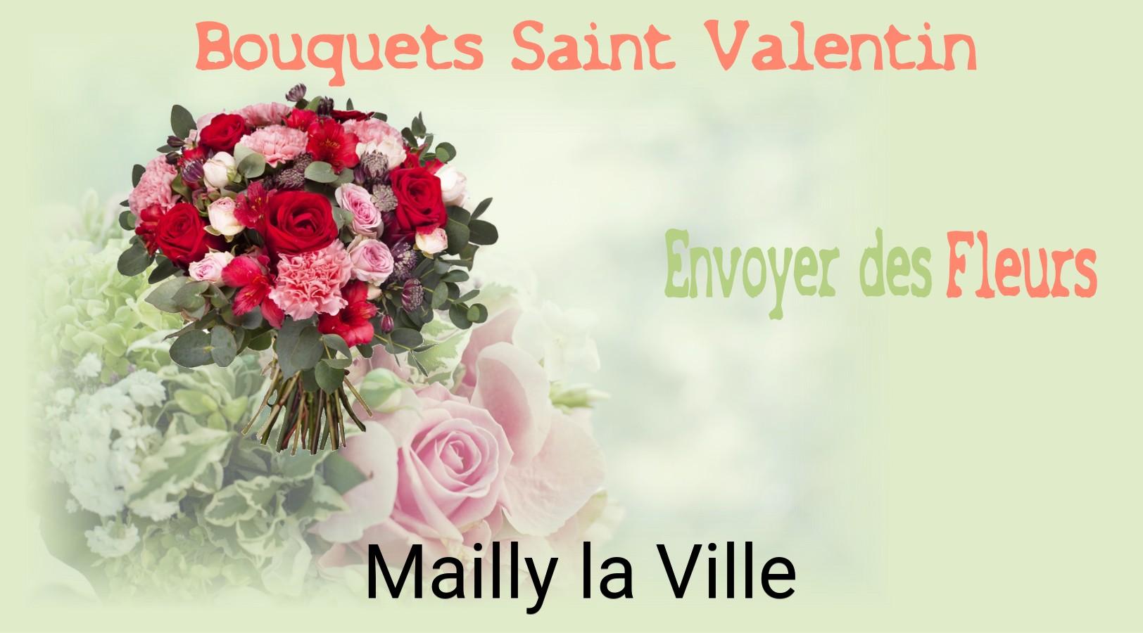 Roses de Saint-Valentin livrées à Mailly-la-Ville